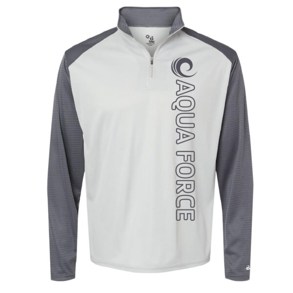 Aqua Force Quarter Zip - Dark Grey Imprint