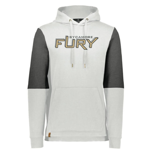 Sycamore Fury White and Gray Hoodie