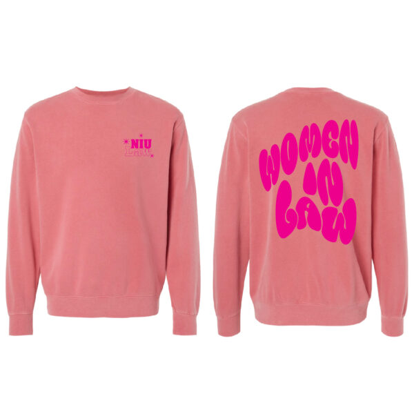 NIU Law - Sweatshirt: Pigment Pink