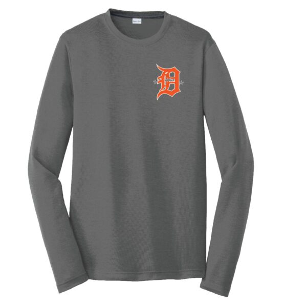 DeKalb Barbs Long Sleeve Competitor Tee Dark Smoke Grey Front