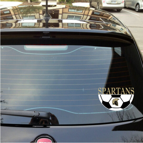 Spartans Soccer Car Decal