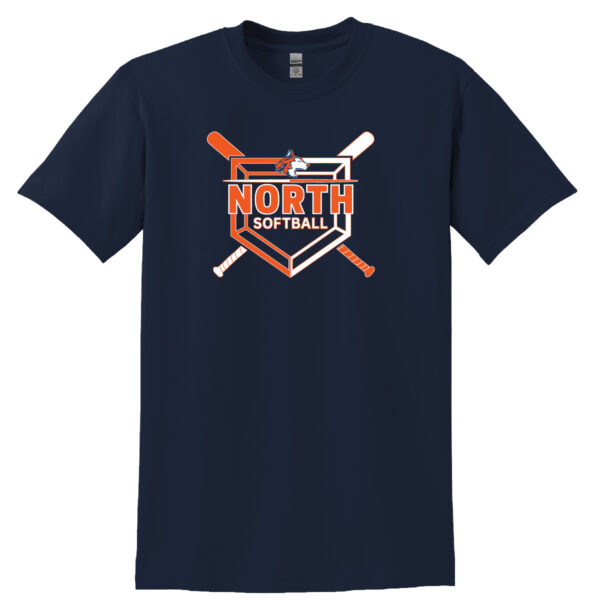 Naperville North Softball DryBlend Gildan T-Shirt Navy