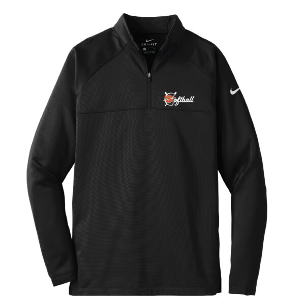 Sandwich Softball Nike Therma-Fit 1/2 Zip Fleece Black