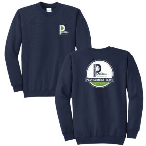Pickleball Fleece Crewneck Sweatshirt Navy