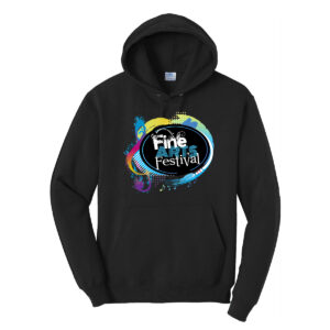 Yorkville Fine Arts Festival Fleece Pullover Hooded Sweatshirt Black