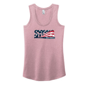 SYCOS Women's Racerback Tank Heather Red Lavender