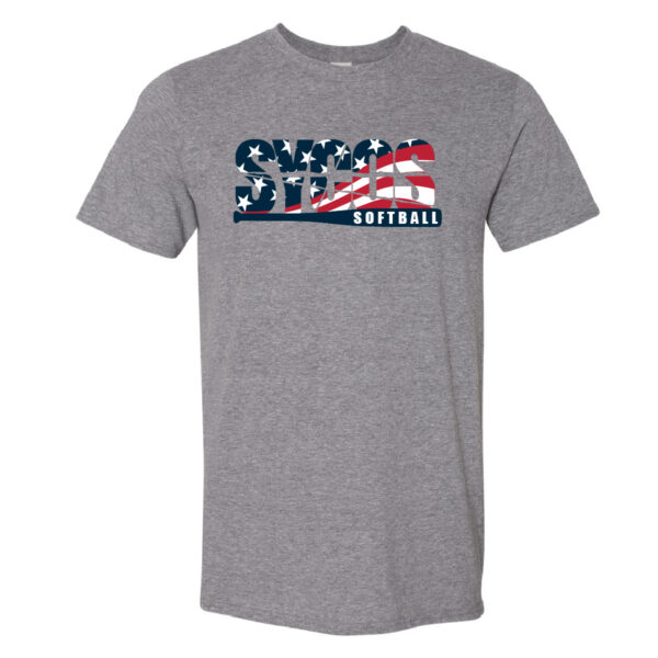 SYCOS T-Shirt (Stars and Stripes Logo) Graphite Heather