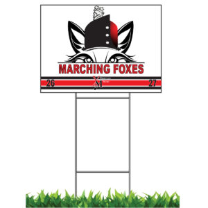 Yorkville Marching Foxes Standard Yard Sign