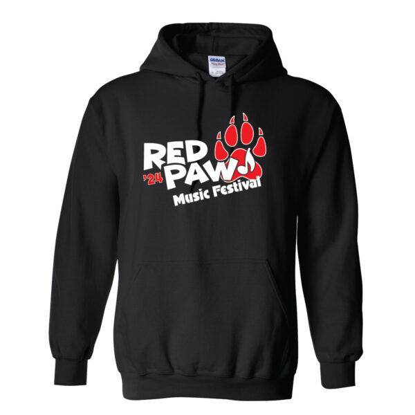 Red Paw Hoodie Front