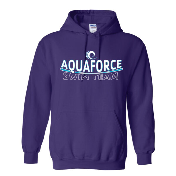 Aqua Force Fleece Pullover Hooded Sweatshirt - Purple