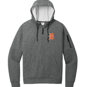 DeKalb High School 1/4 Zip Fleece Hoodie Charcoal
