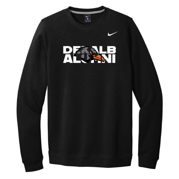 DeKalb High School Nike Club Fleece Crew Anthracite Logo 2 ALUMNI