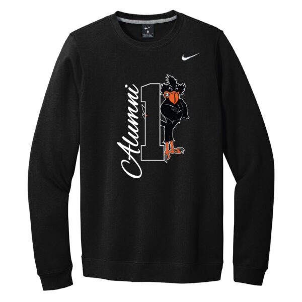 DeKalb High School Nike Club Fleece Crew Anthracite Logo 3 ALUMNI