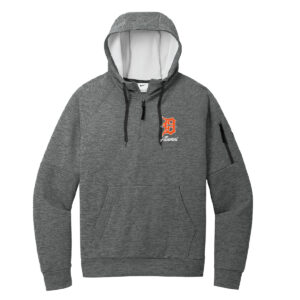 DeKalb High School 1/4 Zip Fleece Hoodie Charcoal ALUMNI