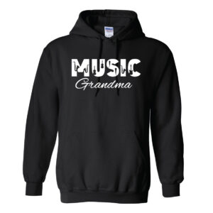 Music Grandma Black Hoodie